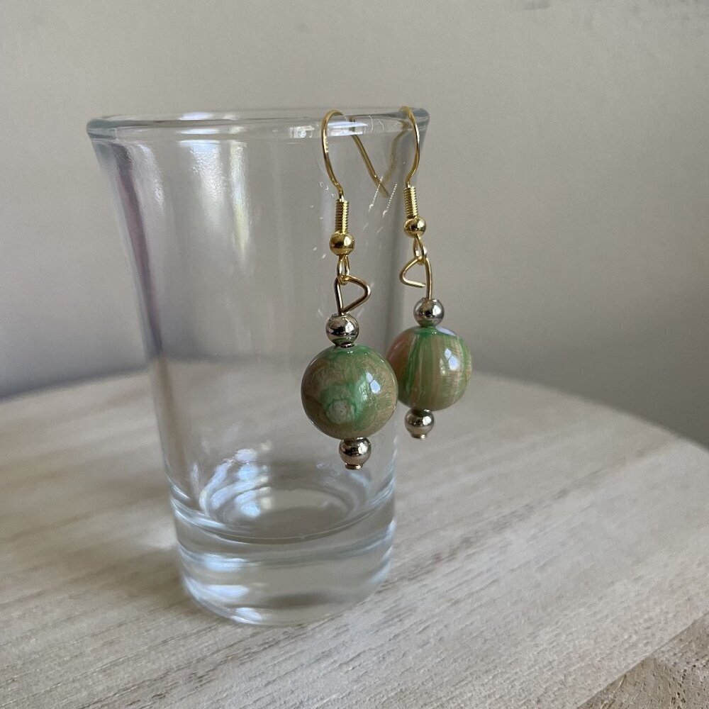 Ellis Beaded Earrings boho chic handmade casual gold silver delicate lightweight